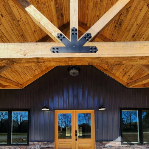 Chapel Hill New Construction Barndominium with Black Siding