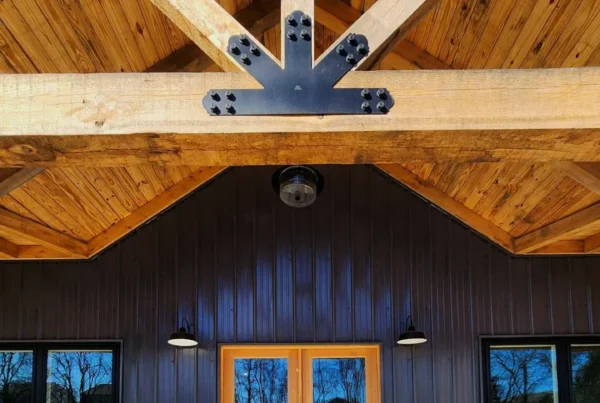 Chapel Hill New Construction Barndominium with Black Siding