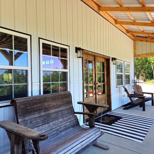 Columbia, TN New Construction Barndominium Front Porch