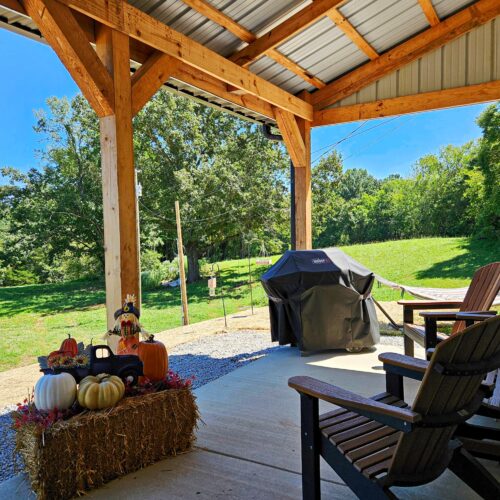 Columbia, TN New Construction Barndominium Exterior Porch