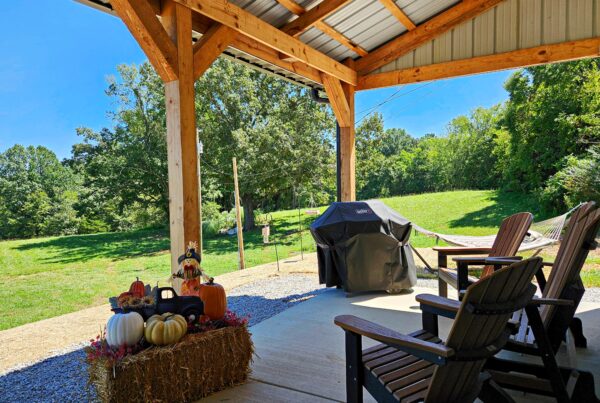 Columbia, TN New Construction Barndominium Exterior Porch