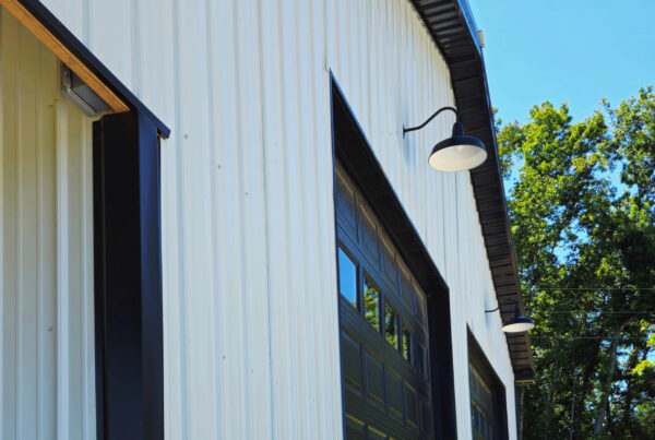 Columbia, TN New Construction Barndominium Exterior Garage