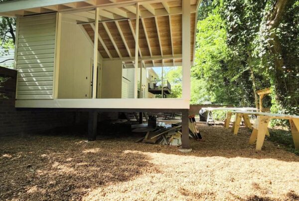 Porch Addition - Planed Wood - New Construction Contractor - Spring Hill, TN