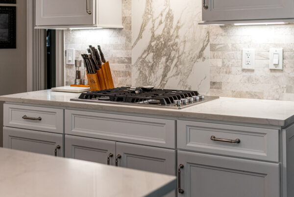 Franklin Kitchen Remodel with Marble Backsplash