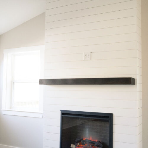 Fireplace Wall Treatment in Home Addition - Hermitage, TN