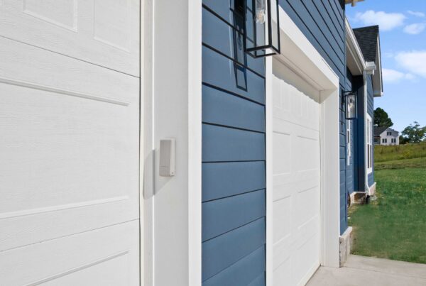 Custom Home Exterior Three Car Garage