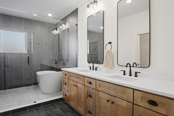 Custom Built Farm House Master Bathroom Maury County TN